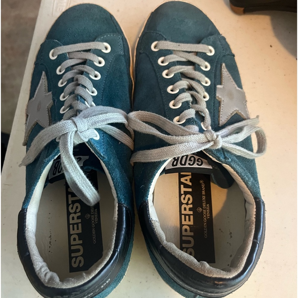 Golden Goose size 39 blue and grey suede. Like new condition.
